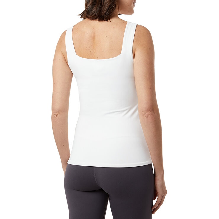 32 Degrees Ladies Square Neck Fitted Tank 2 Pack