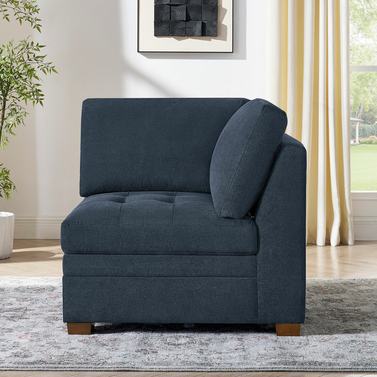 Tisdale Corner Piece Blue_ Lifestyle Tisdale Corner Piece Blue_ Lifestyle