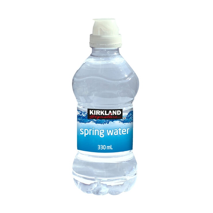 Kirkland Signature Spring Water with Sports Cap, 330ml