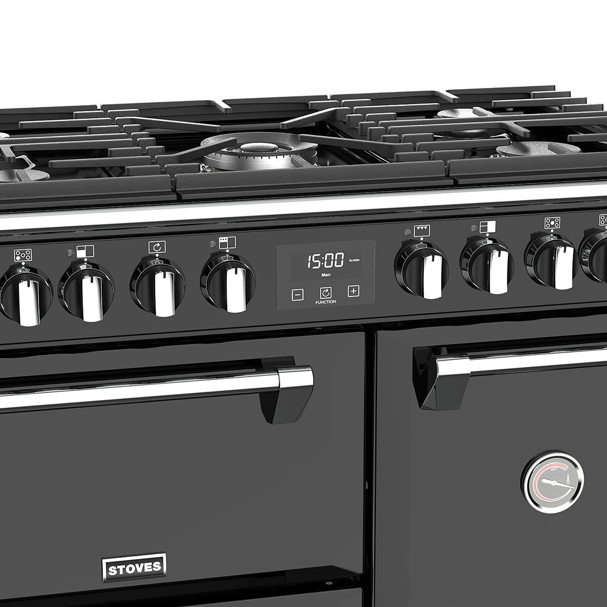 Stoves Richmond S900DF, 90cm Dual Fuel Range Cooker A Rating in Black Costco UK