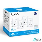 TP-Link Tapo P110 Mini Smart Wi-Fi Socket with Energy Monitoring - 4 Pack