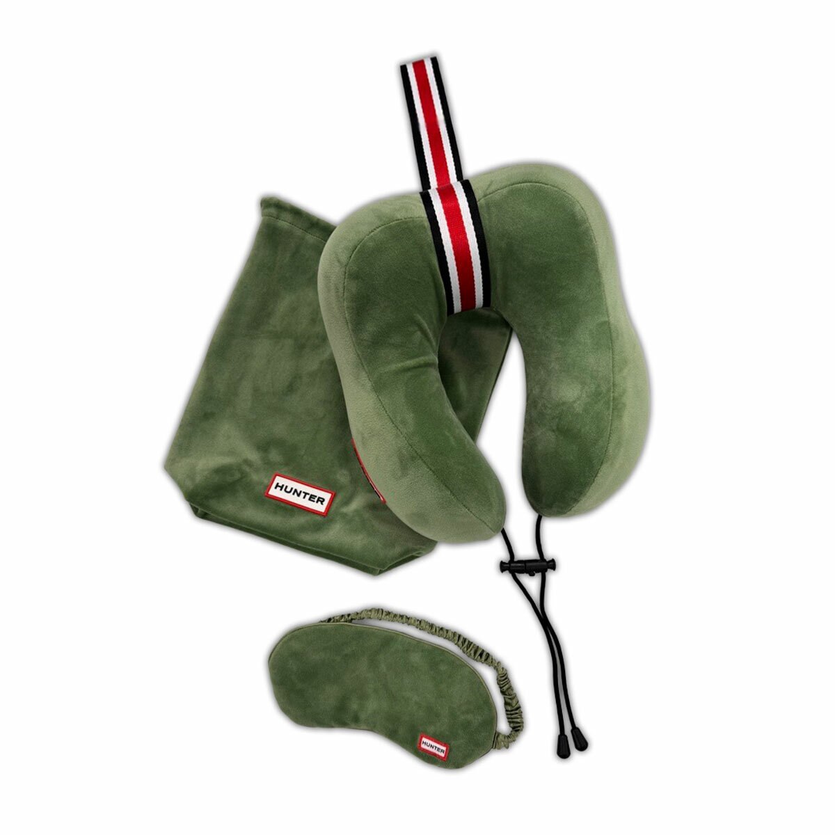 Hunter Travel Neck Pillow & Eye Mask Set, in Green Hunter Travel Neck Pillow & Eye Mask Set, in Green