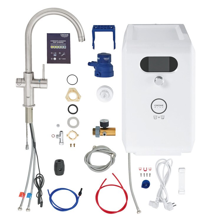 GROHE Blue Professional CSpout Filter Tap, Cool & Sparkling Water Kit