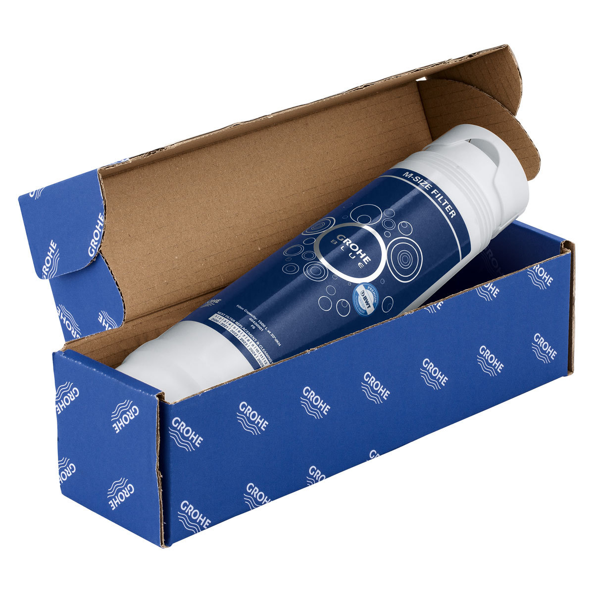 Cut out image of Grohe Filter in box on white background