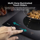 Hisense Hi8 HI6443BSCWF 60cm Induction Hob with Area Flex, in Black