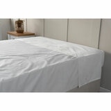 Belledorm Egyptian Cotton 600 Thread Count White Flat Sheet, in 3 Sizes