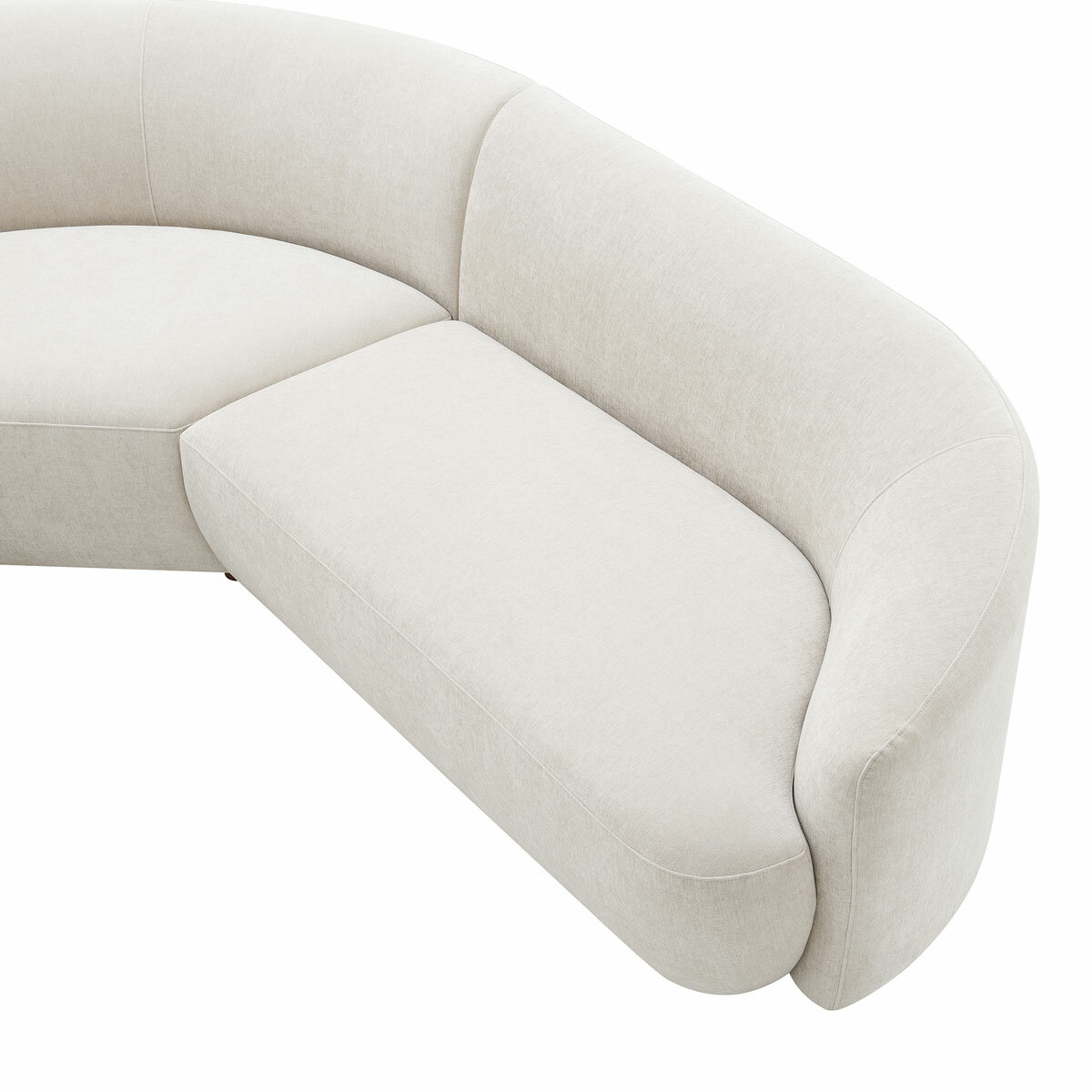 Side aerial close-up