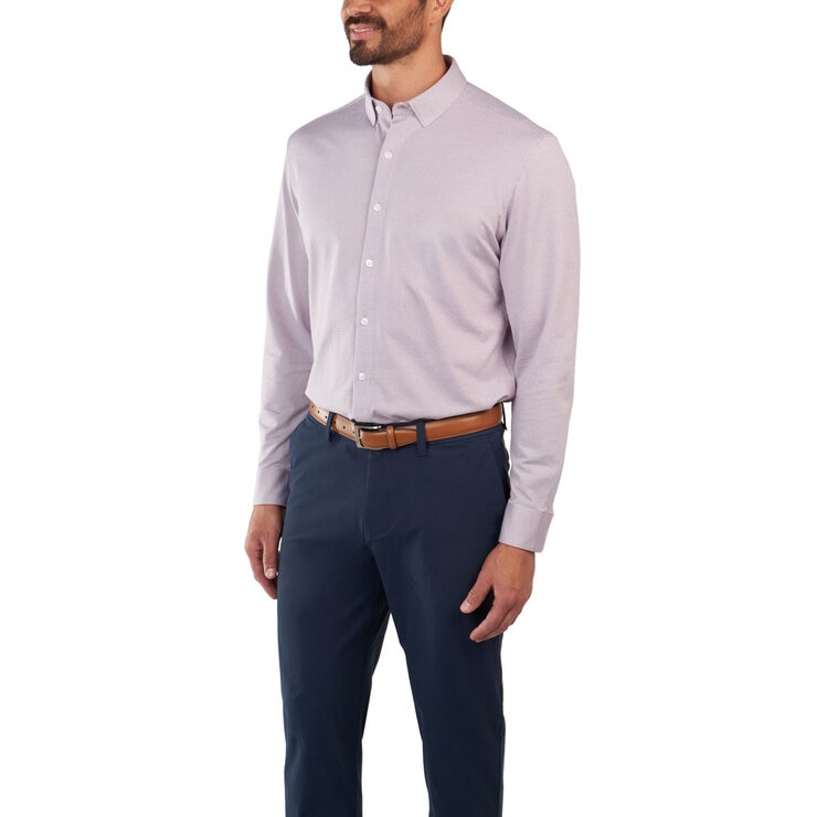 Kirkland Signature Men's Knit Dress Shirt