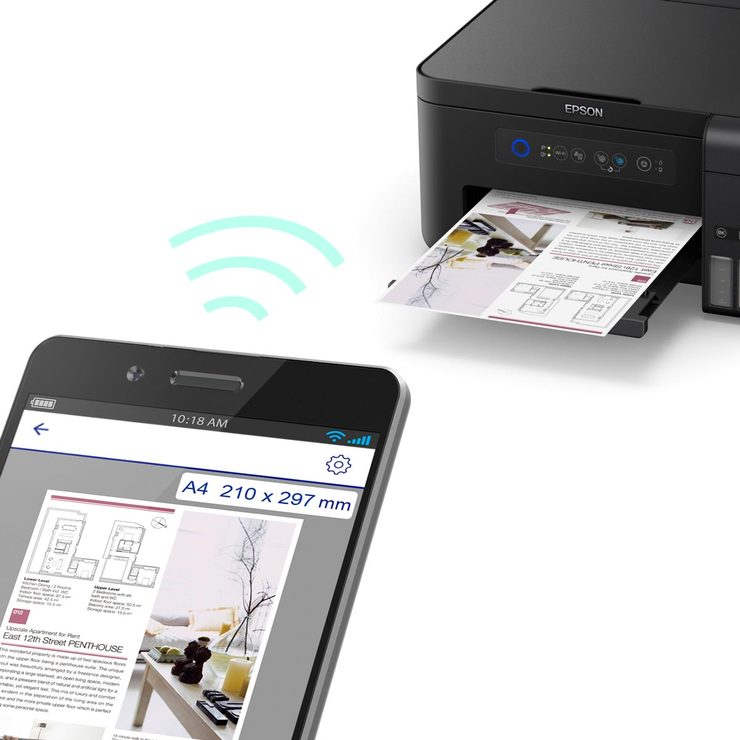 Epson EcoTank Inkjet Printer ET2700 Bundle with 600 Sheets of Paper