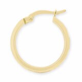 14ct Yellow Gold Hammered Hoop Earrings