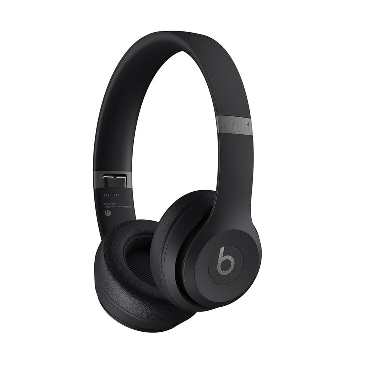 Beats Solo4 Wireless On-Ear Headphones in Matte Black, MUW23ZM/A