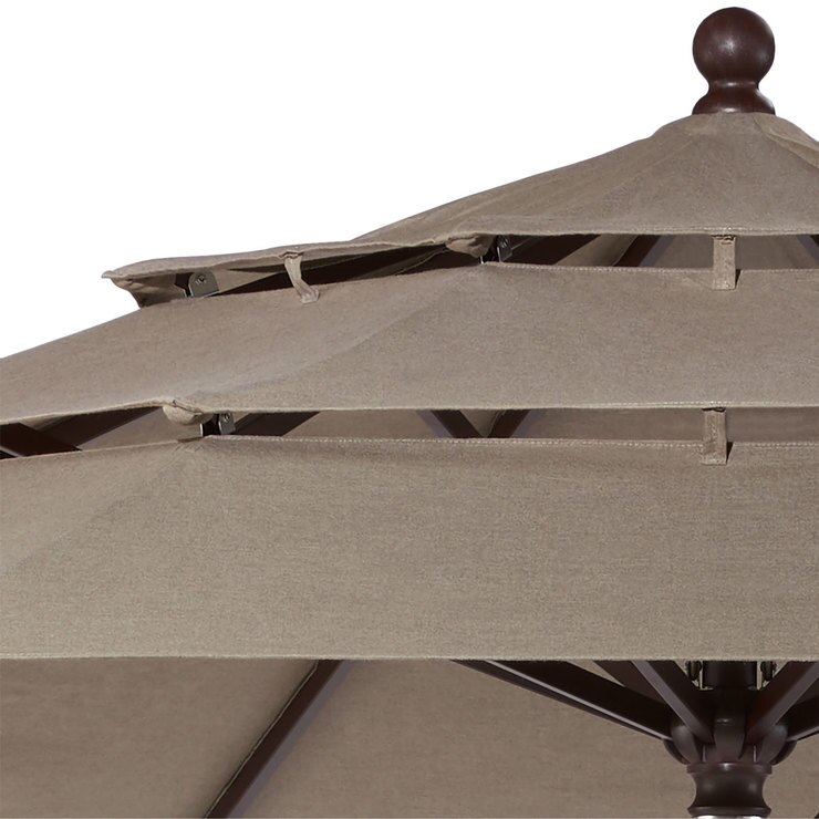 Activa ProShade 11ft (3.3m) WoodLook Aluminium Market Umbrella In Cast