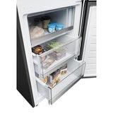 Haier HDW3618DNPD Fridge Freezer,  D Rated in Platinum Inox
