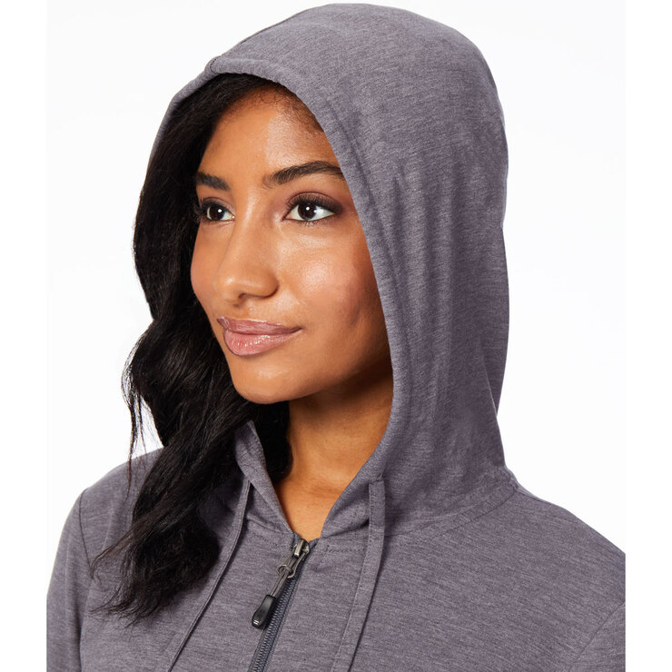 32 Degrees Women's 2 Pack Full Zip Hoody in Black/Forged Iron, Small