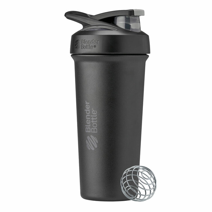 BlenderBottle Strada Stainless Steel Shaker Bottle, 740ml, 2 Pack