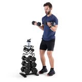 Marcy DBR-150 68kg Dumbbell Set with Storage Rack