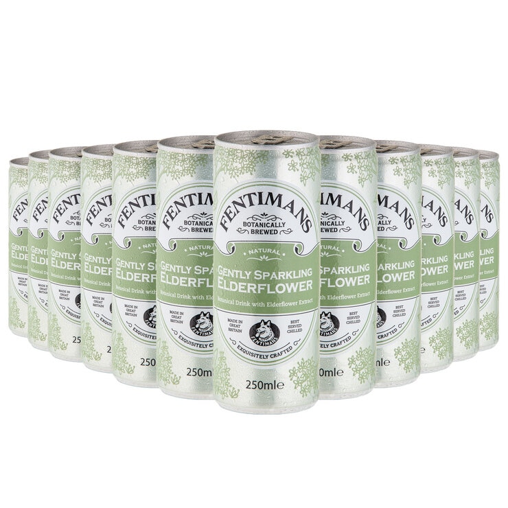 Fentimans Gently Sparkling Elderflower Tonic Water, 12 x 250ml Costco UK