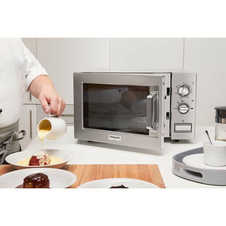 Panasonic NE1027BTQ, 22L Commerical Microwave in Silver Costco UK