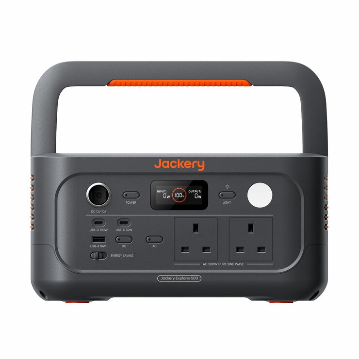 Jackery Explorer E500 v2 Portable Power Station, 512 Wh