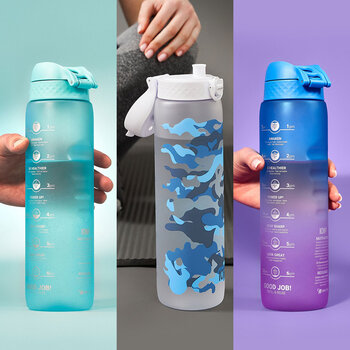 Ion8 Recyclon™ Motivator 1L Water Bottle, 3 Pack