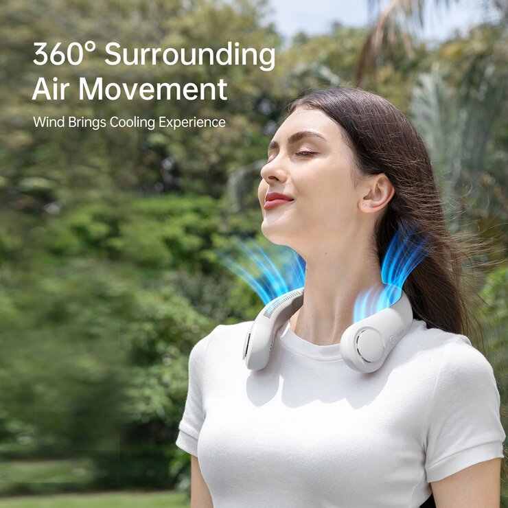 Jisulife Portable Neck Fan Lifestyle Image