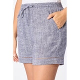 Briggs Ladies Linen Short in Navy