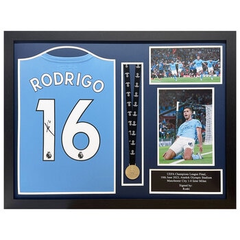 Rodri Signed Manchester City Shirt