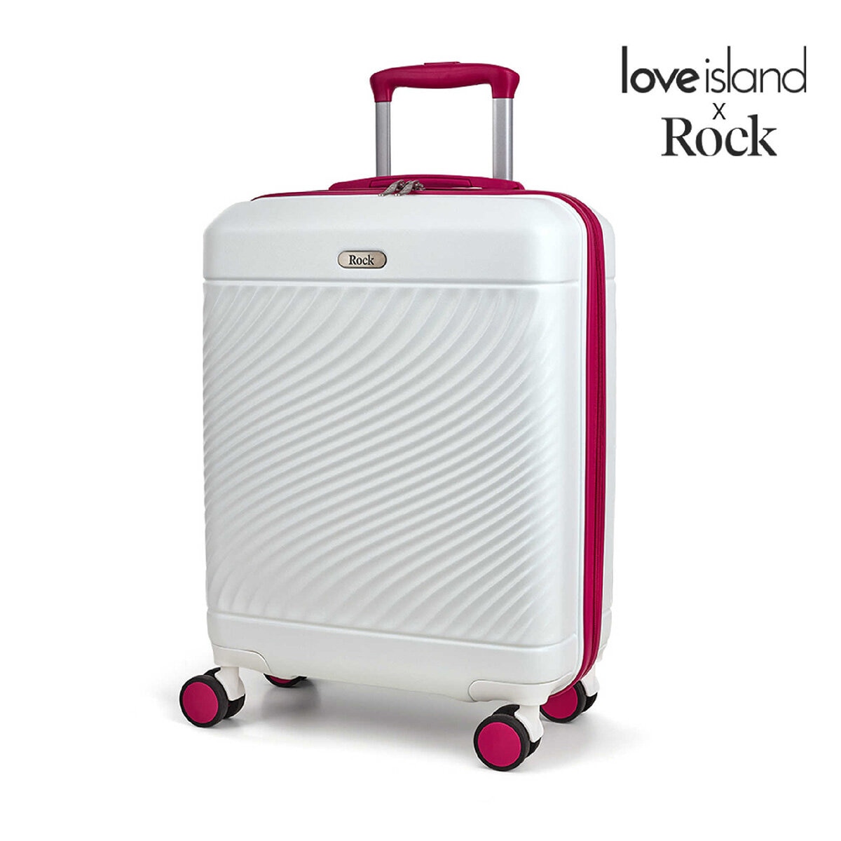 ROCK Love Island Medium Suitcase Pink