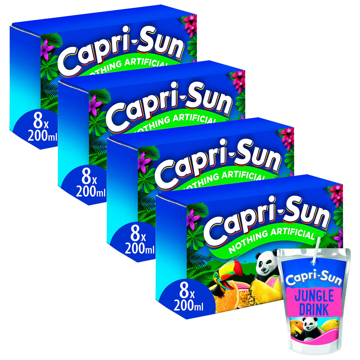 Capri Sun Jungle Juice, 4 x 8 x 200ml