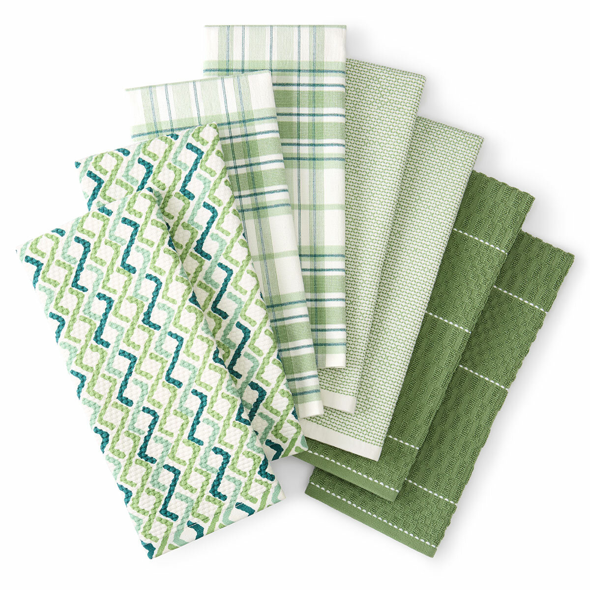 Kelly Collection Kitchen Towels 8 Pack, in 3 Colours