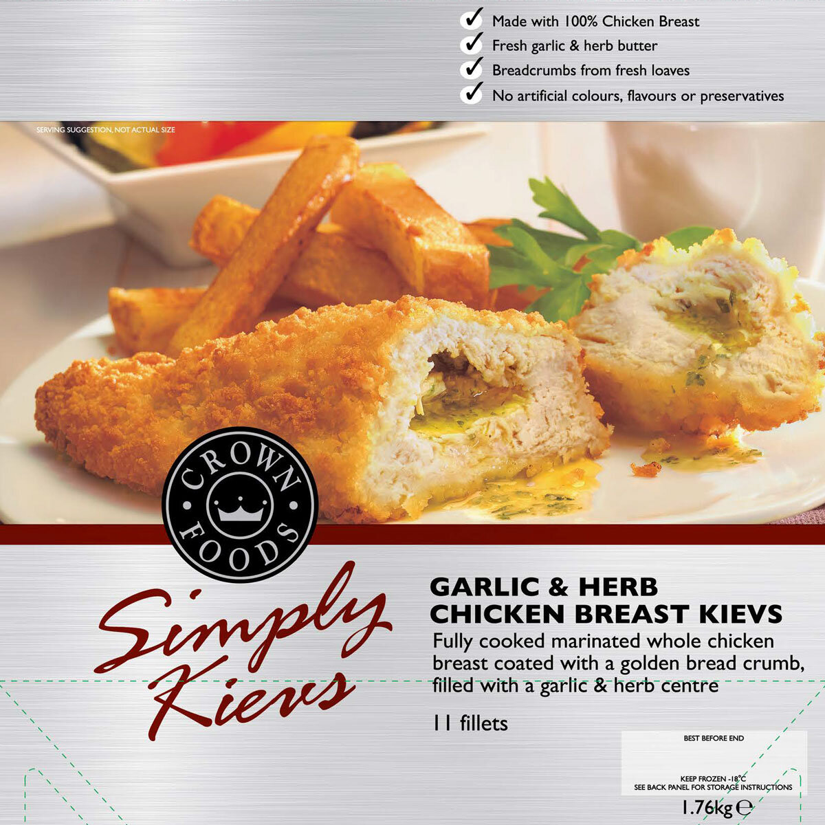 Simply Kiev Garlic & Herb Chicken Breast Kievs Packs