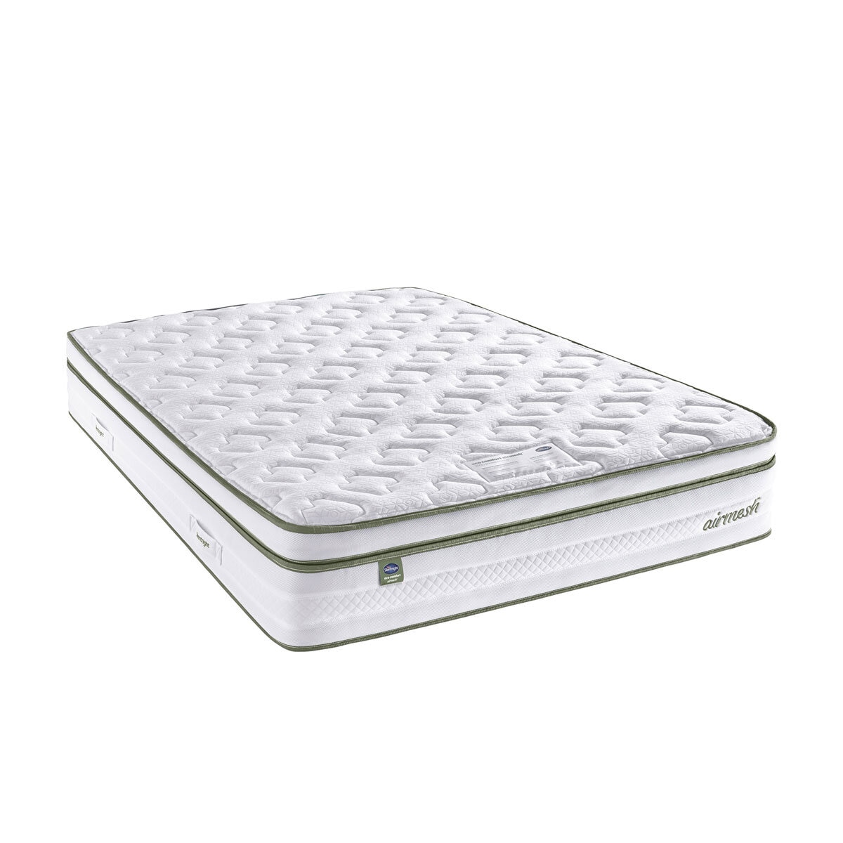 Silentnight AirMesh® 3000 Pocket Boxtop Mattress & Sandstone Divan in 4 Sizes