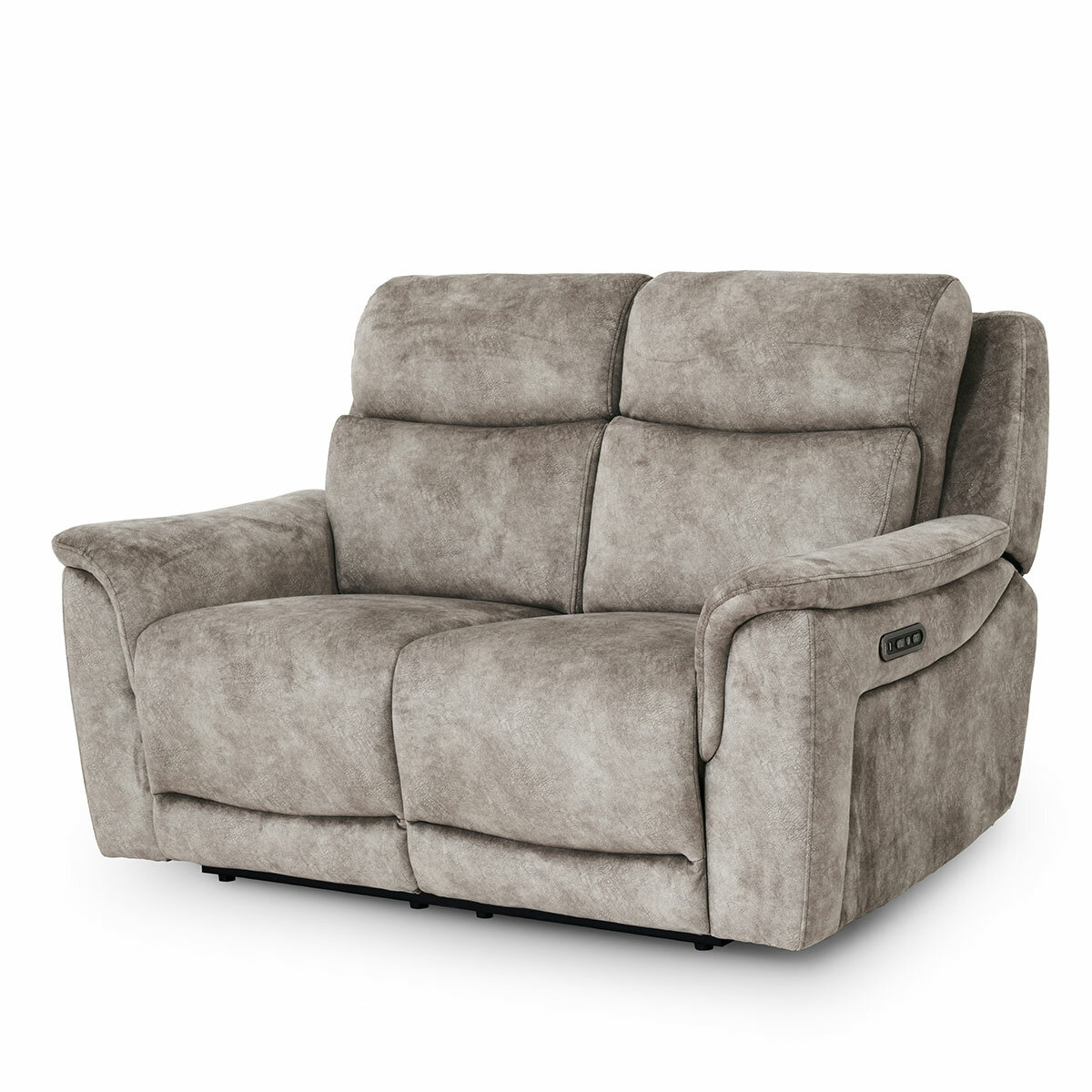 Oscar Grey Fabric Power Reclining 2 Seater Sofa with Power Headrest