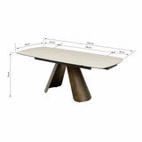 Albania Ceramic Extending Dining Table + 6 Grey Chairs, Seats 6-8 Albania Ceramic Extending Dining Table + 6 Grey Chairs, Seats 6-8