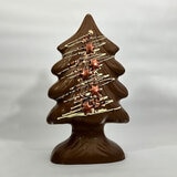 Decorated Chocolate Christmas Tree in Plastic Wrap