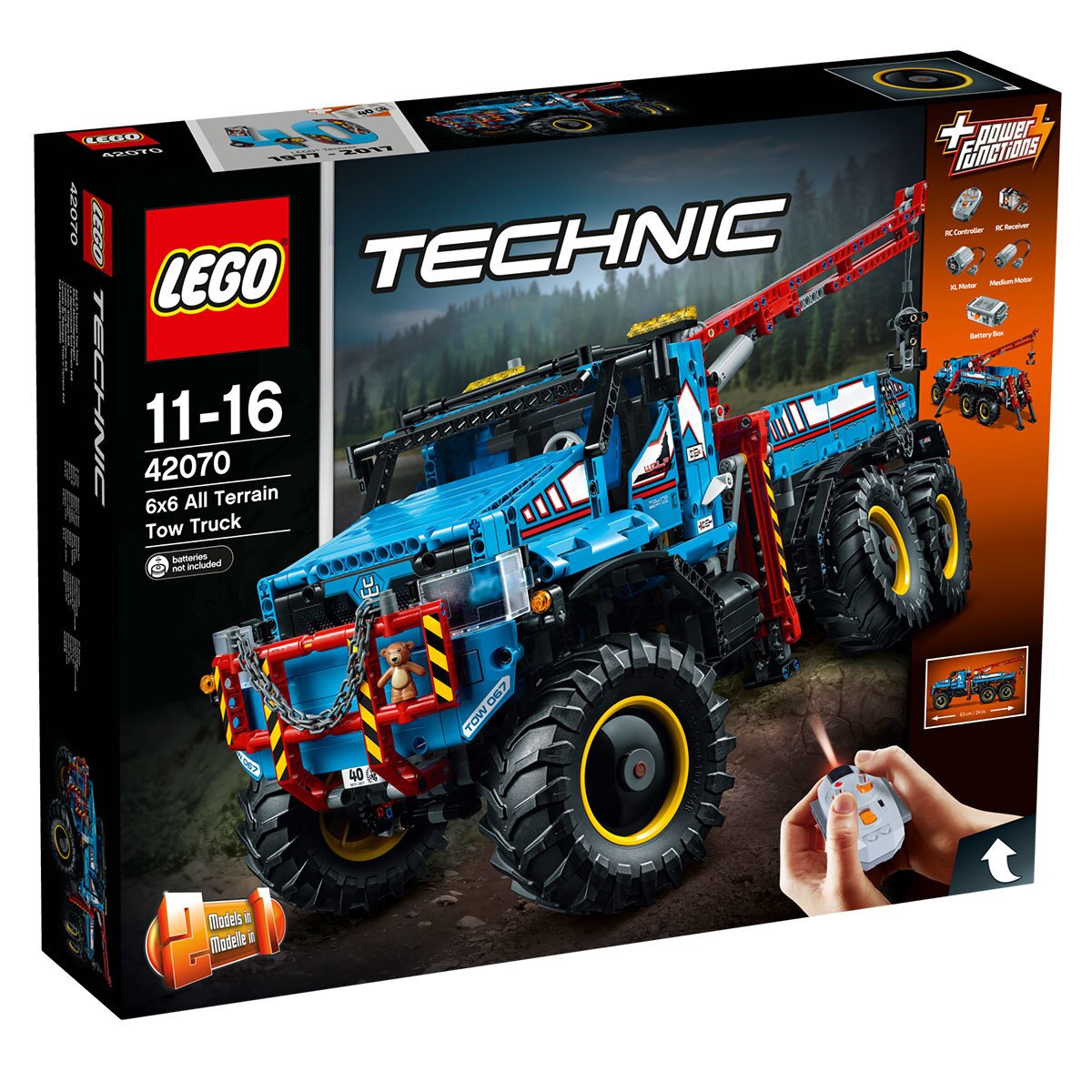 LEGO Technic 6x6 All Terrain Tow Truck + Power Functions - Model 42070 (11-16 Years)