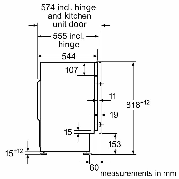 Bosch Series 8 WIW28502GB, Built In 8kg Washing Machine, C Rated in White