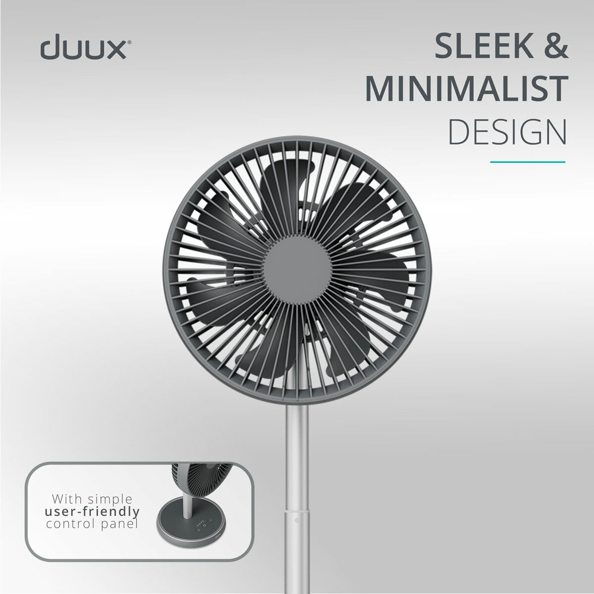 Lifestyle image of Duux Rize Fan sleek and minimalistic design