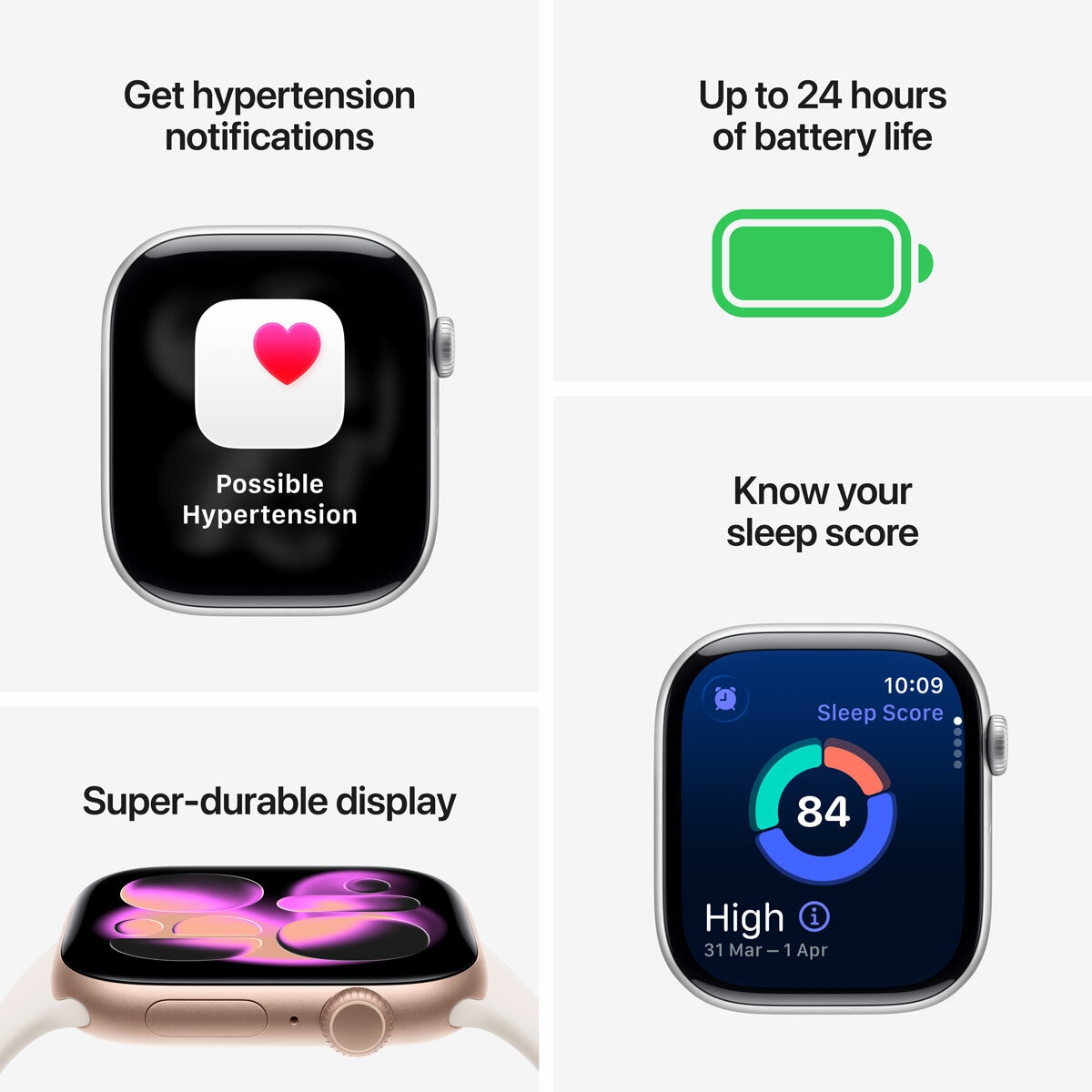 Buy Apple Watch Series 11 GPS, 46mm Silver Aluminium Case with Purple Fog Sport Band - M/L, MEVA4MP/A at costco.co.uk