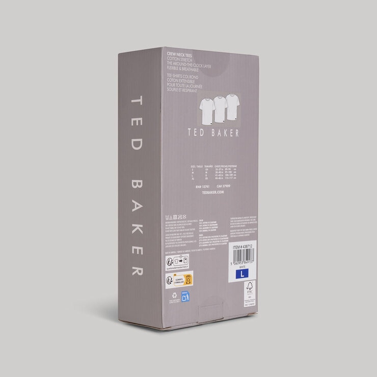 Ted Baker Men's T-Shirt, 3 Pack