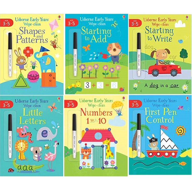 Early Years Wipe Clean 6 Book Set, 35 Years Costco UK