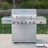Nexgrill 7 Burner Stainless Steel Gas Barbecue + Side Burner + Rotisserie Kit + Cover 