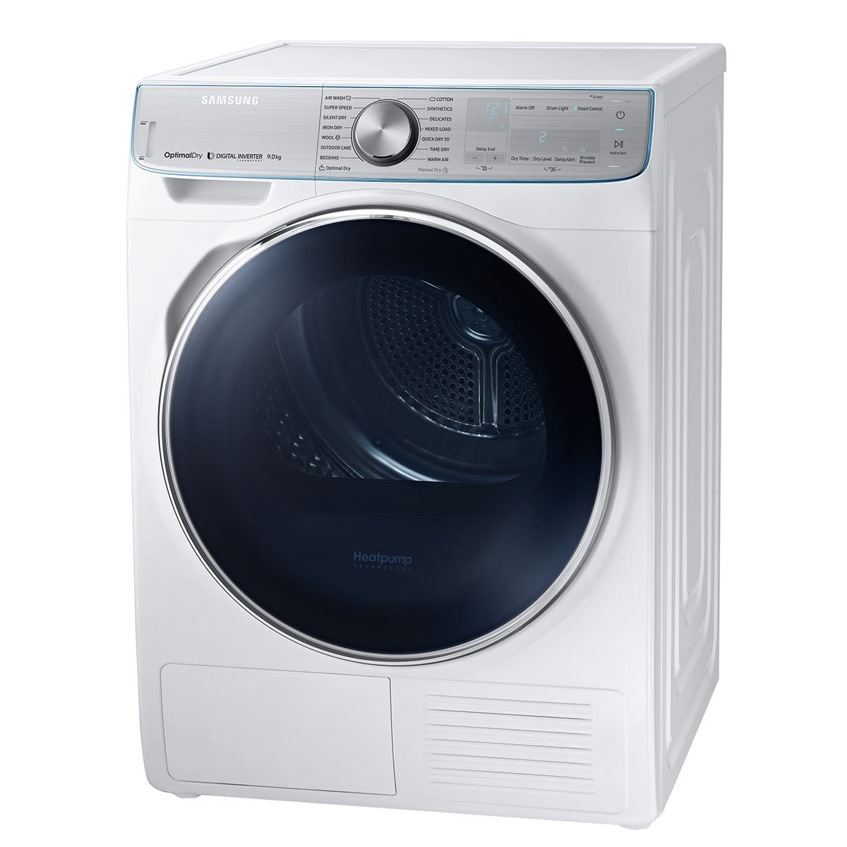Samsung DV90N8289AW/EU, 9kg, HeatPump Tumble Dryer A+++ Rating in White