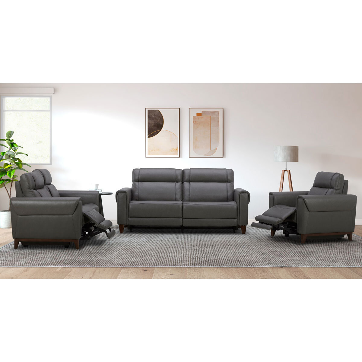Aiden & Ivy Spencer Large 2 Seater Leather Sofa
