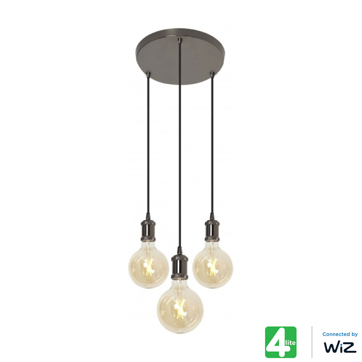 4lite WiZ Smart LED 3-Way Circular Pendant