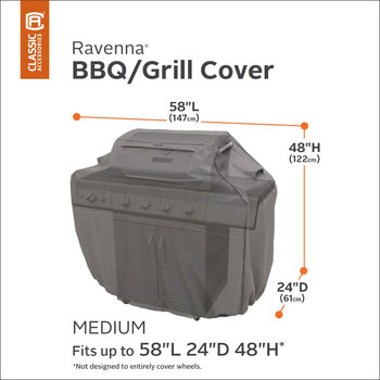 Classic Accessories Ravenna Medium Barbecue  Grill Cover 58" (147cm)