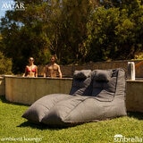 Ambient Lounge Avatar Lounger Outdoor Bean Bag Twin Pack in Dark Grey