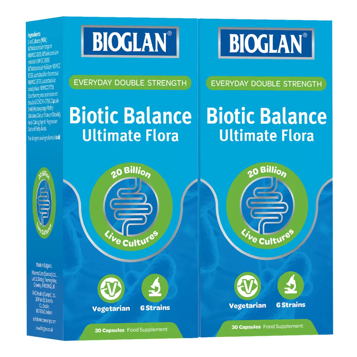 Bioglan Biotic Balance Ultimate Flora, 2 x 30 Capsules
