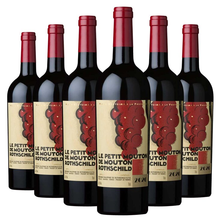 Le Petit Mouton de Mouton Rothschild Pauillac 2020, 6 x 75cl Le Petit Mouton de Mouton Rothschild Pauillac 2020, 6 x 75cl
