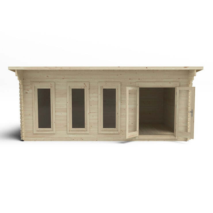 Delivered Forest Garden Harescombe 58mm Log Cabin 19ft 8" x 13ft 1" (6 x 4m) Delivered Forest Garden Harescombe 58mm Log Cabin 19ft 8" x 13ft 1" (6 x 4m)